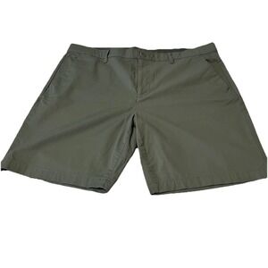 English Laundry Mens Olive Green Flat Front Stretch Chino Shorts Size 40 1679383
